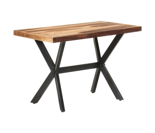 vidaXL virtuves galds, 120x60x75 cm, masīvkoks ar medus apdari