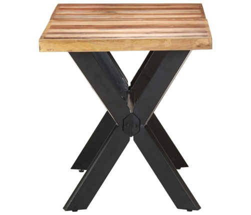 vidaXL virtuves galds, 140x70x75 cm, masīvkoks ar medus apdari