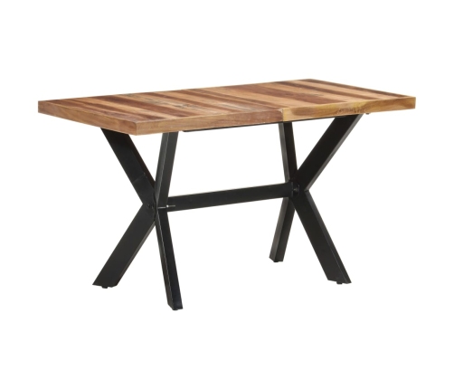 vidaXL virtuves galds, 140x70x75 cm, masīvkoks ar medus apdari