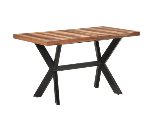 vidaXL virtuves galds, 140x70x75 cm, masīvkoks ar medus apdari