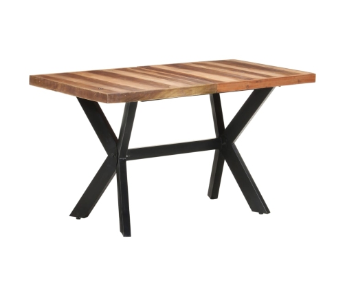 vidaXL virtuves galds, 140x70x75 cm, masīvkoks ar medus apdari