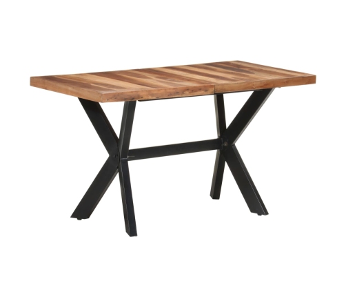 vidaXL virtuves galds, 140x70x75 cm, masīvkoks ar medus apdari