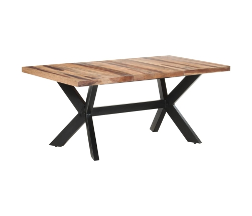 vidaXL virtuves galds, 180x90x75 cm, masīvkoks ar medus apdari