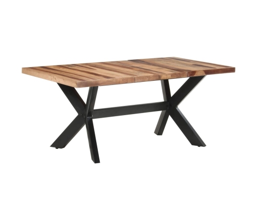 vidaXL virtuves galds, 180x90x75 cm, masīvkoks ar medus apdari