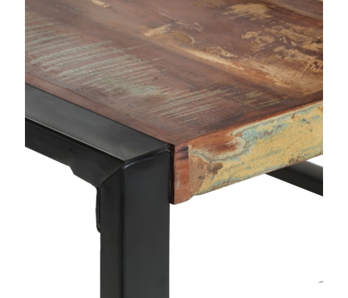 vidaXL virtuves galds, 140x140x75 cm, pārstrādāts masīvkoks