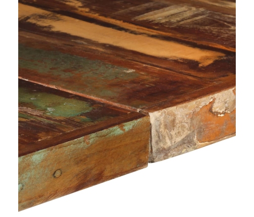 vidaXL virtuves galds, 140x140x75 cm, pārstrādāts masīvkoks