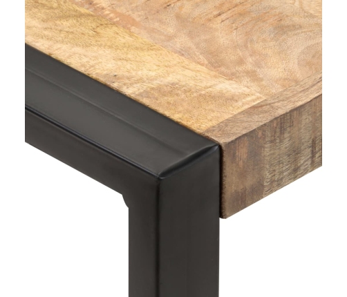 vidaXL virtuves galds, 70x70x75 cm, neapstrādāts mango masīvkoks