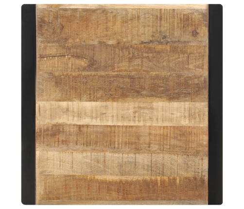vidaXL virtuves galds, 70x70x75 cm, neapstrādāts mango masīvkoks