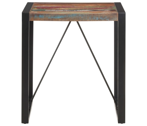 vidaXL virtuves galds, 70x70x75 cm, pārstrādāts masīvkoks