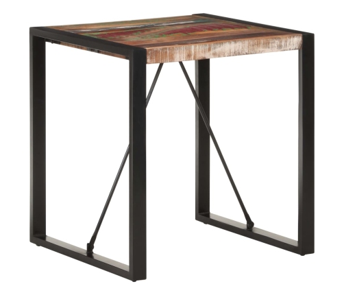 vidaXL virtuves galds, 70x70x75 cm, pārstrādāts masīvkoks