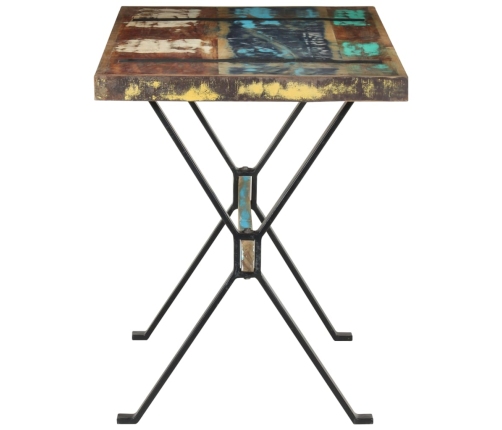 vidaXL virtuves galds, 120x60x76 cm, pārstrādāts masīvkoks