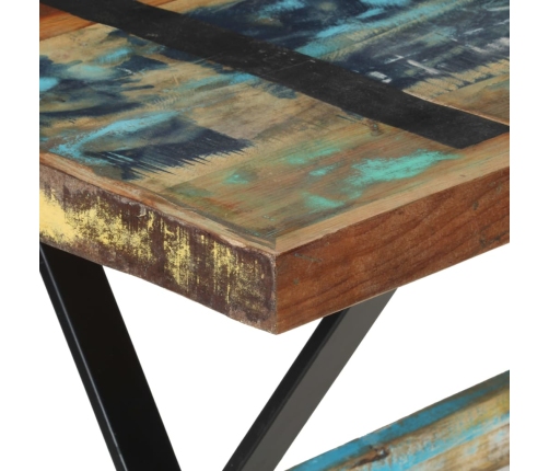 vidaXL virtuves galds, 120x60x76 cm, pārstrādāts masīvkoks