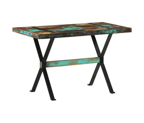 vidaXL virtuves galds, 120x60x76 cm, pārstrādāts masīvkoks