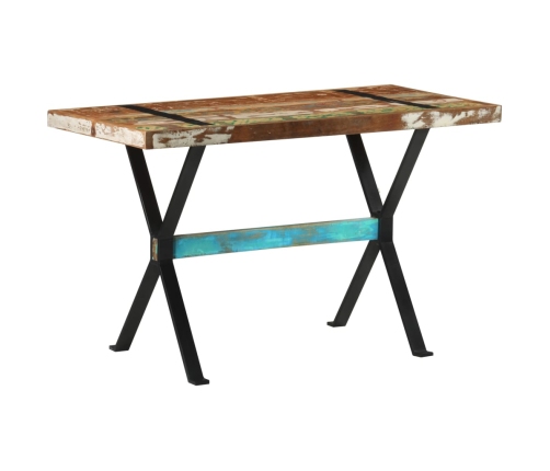 vidaXL virtuves galds, 120x60x76 cm, pārstrādāts masīvkoks