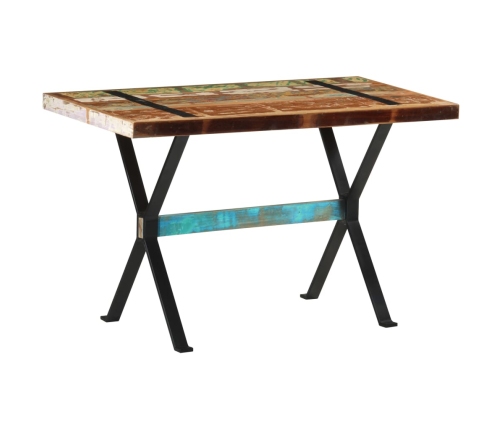 vidaXL virtuves galds, 120x60x76 cm, pārstrādāts masīvkoks