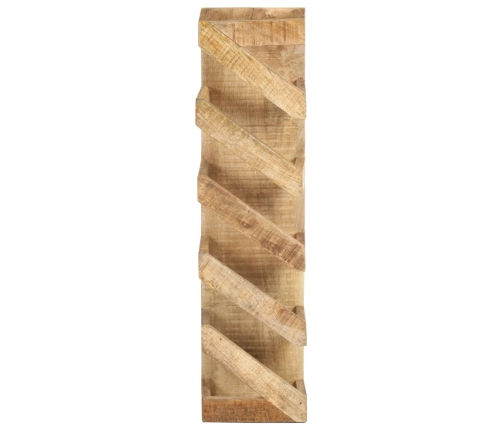 vidaXL vīna pudeļu plaukts 5 pudelēm, mango masīvkoks