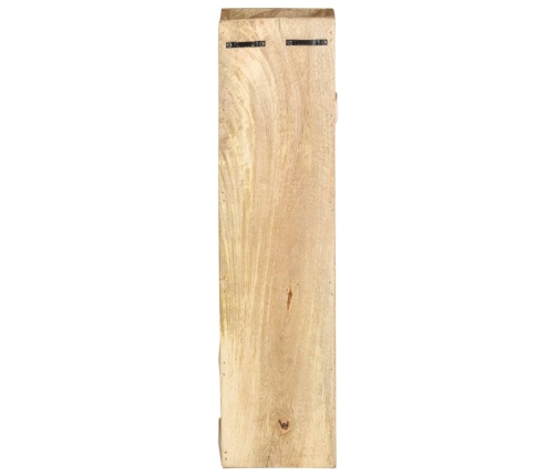 vidaXL vīna pudeļu plaukts 5 pudelēm, mango masīvkoks