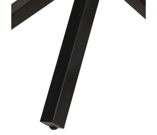 vidaXL virtuves galds, apaļš, 100x100x75 cm, neapstrādāts mango koks