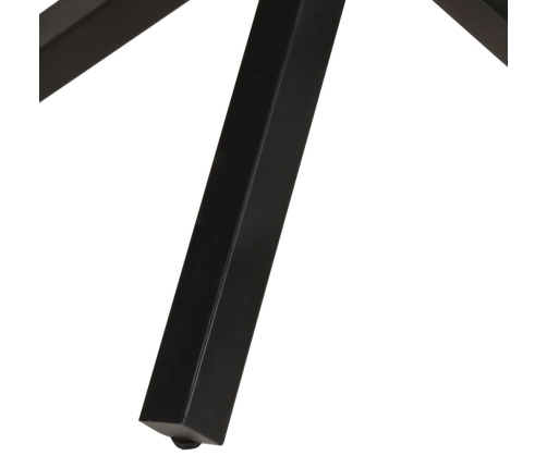 vidaXL virtuves galds, apaļš, 100x100x75 cm, pārstrādāts masīvkoks