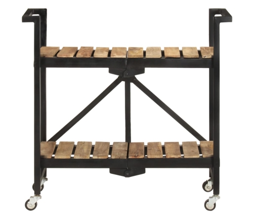 vidaXL virtuves ratiņi, 87x36x81 cm, mango masīvkoks