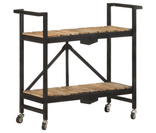 vidaXL virtuves ratiņi, 87x36x81 cm, mango masīvkoks