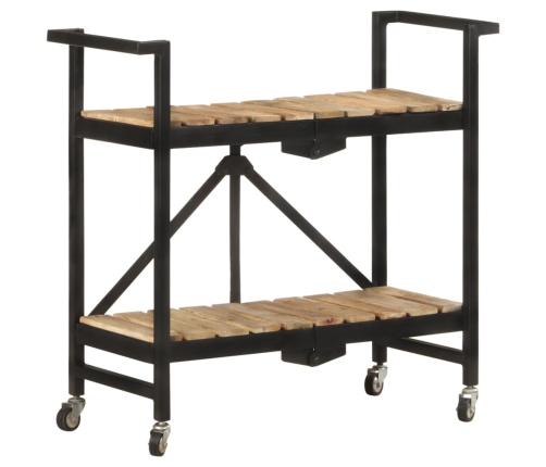 vidaXL virtuves ratiņi, 87x36x81 cm, mango masīvkoks