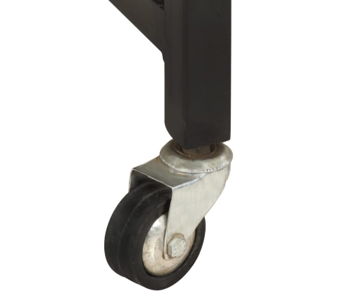 vidaXL virtuves ratiņi, 87x36x81 cm, pārstrādāts masīvkoks