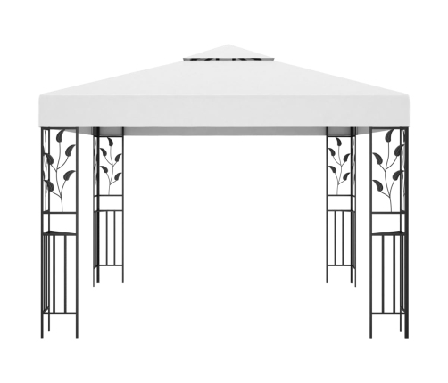vidaXL dārza nojume, 3x3 m, balta, 180 g/m²