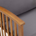 vidaXL 2-daļīgs dārza atpūtas mēbeļu komplekts ar matračiem, akācija