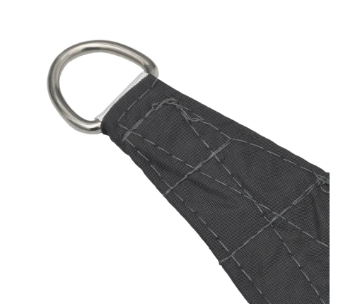 vidaXL saulessargs, 5x6x6 m, trijstūra forma, antracītpelēks audums