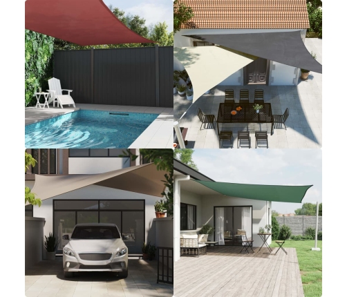 vidaXL saulessargs, taisnstūra, 2,5x4,5 m, pelēkbrūns oksforda audums