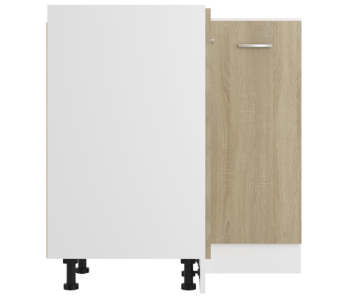 vidaXL virtuves stūra skapītis, 75,5x75,5x80,5 cm, ozolkoka krāsā