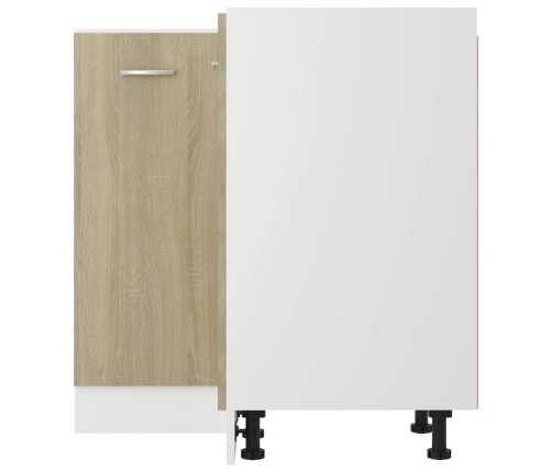 vidaXL virtuves stūra skapītis, 75,5x75,5x80,5 cm, ozolkoka krāsā