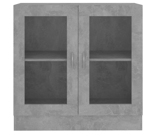 vidaXL vitrīna, betona pelēka, 82,5x30,5x80 cm, inženierijas koks