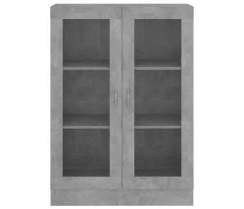 vidaXL vitrīna, betona pelēka, 82,5x30,5x115 cm, inženierijas koks