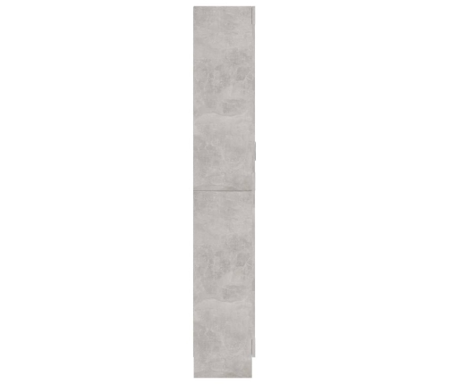 vidaXL vitrīna, betona pelēka, 82,5x30,5x185,5 cm, inženierijas koks