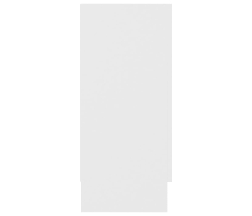 vidaXL vitrīna, balta, 120x30,5x70 cm, skaidu plāksne