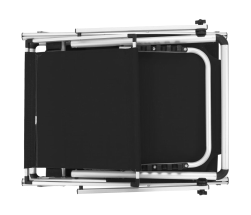 vidaXL sauļošanās zviļņi ar jumtiņu, 2 gab., alumīnijs, tekstilēns