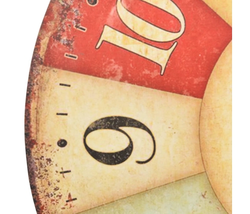 vidaXL vintāžas sienas pulkstenis, krāsains, 60 cm