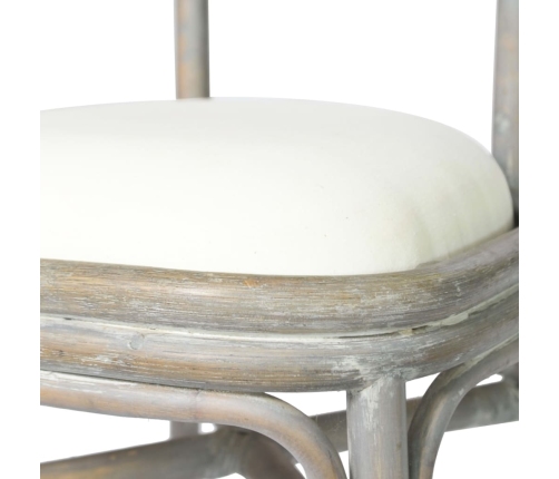 vidaXL virtuves krēsli, 2 gab., pelēks lins