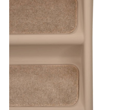 vidaXL saliekamas suņu kāpnes, 62x40x49,5 cm, brūnas