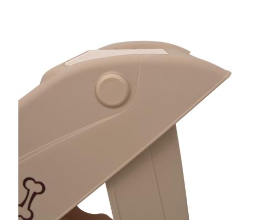 vidaXL saliekamas suņu kāpnes, 62x40x49,5 cm, brūnas