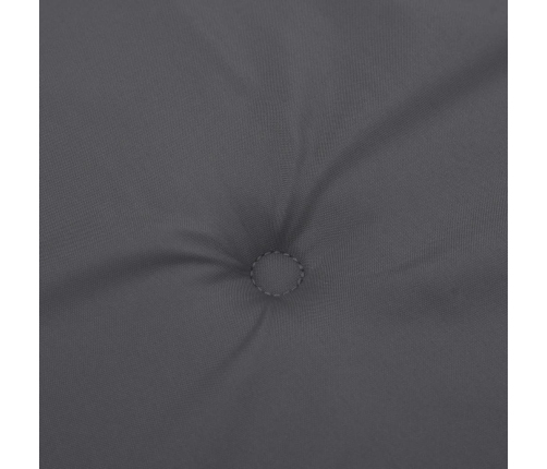 vidaXL dārza krēslu spilveni, 4 gab., pelēki, 50x50x3 cm, audums