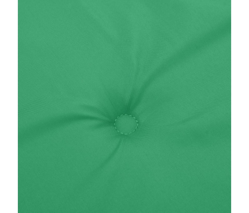 vidaXL dārza krēslu spilveni, 6 gab., zaļi, 50x50x3 cm, audums