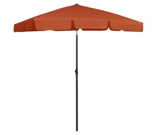 vidaXL pludmales saulessargs, 180x120 cm, sarkanbrūns