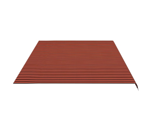 vidaXL nojumes maiņas jumts, oranžs ar brūnu, 6x3,5 m