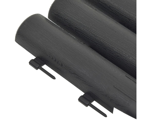 vidaXL zāliena apmales, 36 gab., antracītpelēkas, 10 m, PP