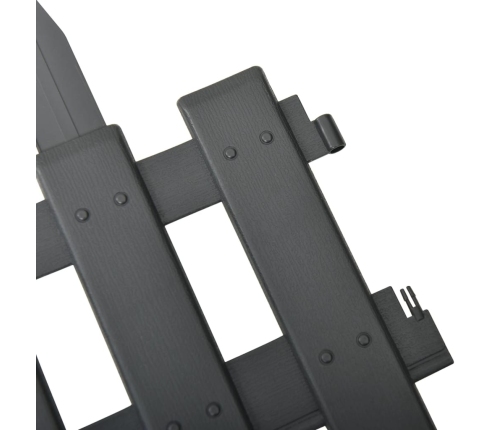 vidaXL zāliena apmales, 25 gab., antracītpelēkas, 10 m, PP