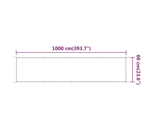 vidaXL vertikāla markīze, bēša, 60x1000 cm, Oksfordas audums