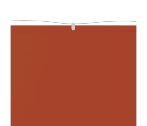 vidaXL vertikāla markīze, sarkanbrūna, 100x800 cm, Oksfordas audums